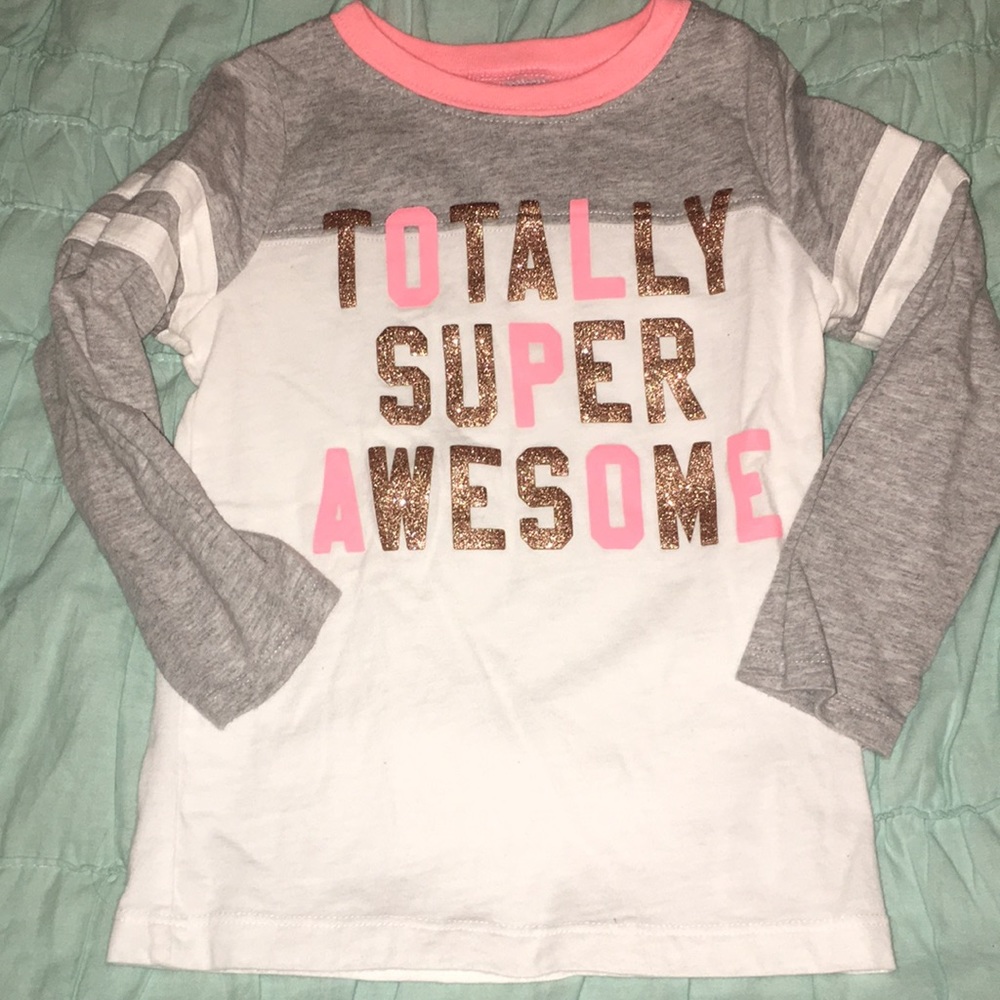 Toddler’s Long Sleeve Baseball style top - size 3T